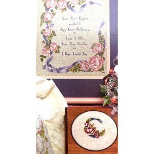 Roses & Ribbons Cross-Stitch Pattern By Gails Creations